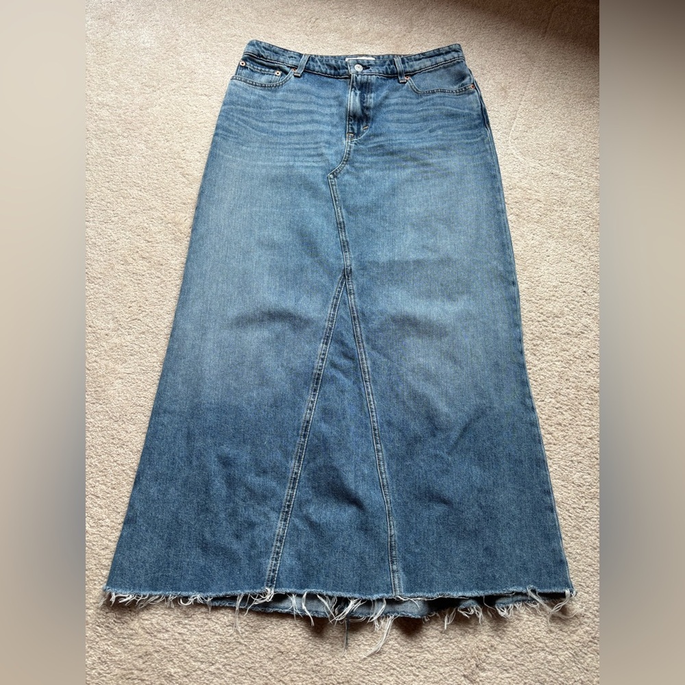 Lucky Brand Long Denim A line Skirt size 29